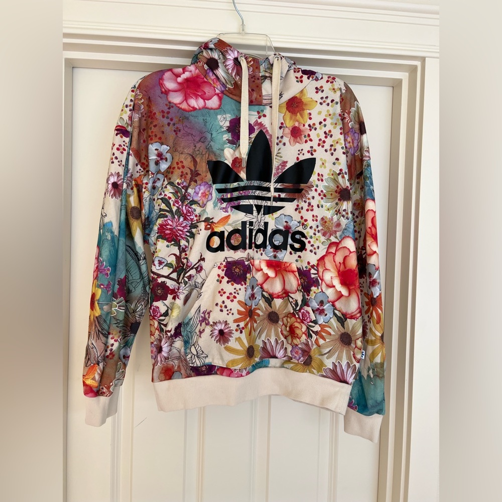 Adidas Floral Sweatshirt Hoodie